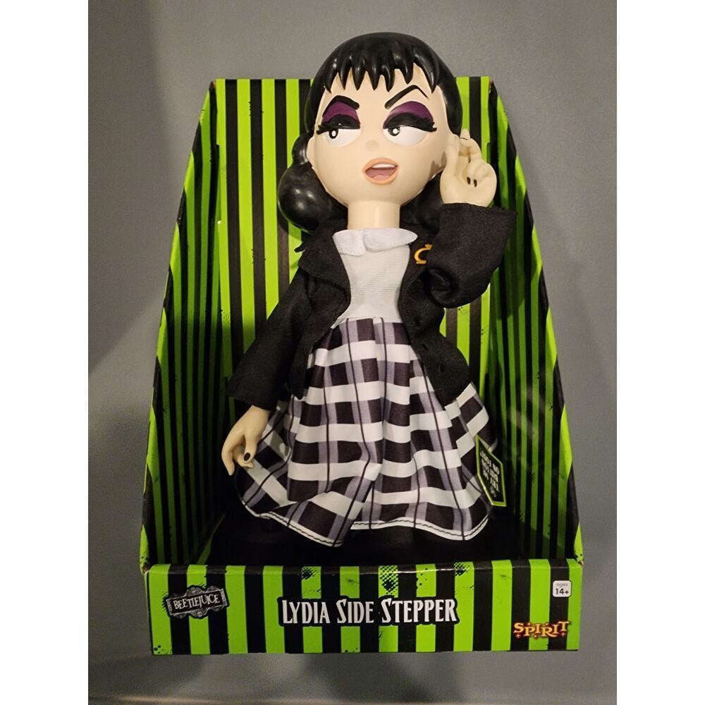 Beetlejuice Lydia Deets Halloween side stepper Animated Doll Sings Dances shakes